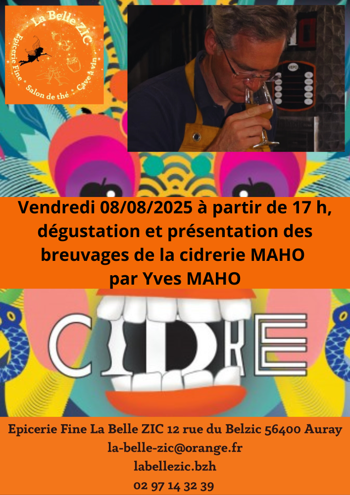 Dégustation des cidres et breuvages de la Cidrerie d&rsquo;Auray